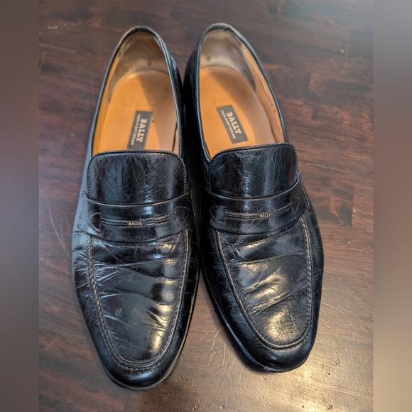 Bally Other - Bally Black Leather Men's Loafers, Size 9